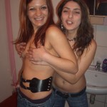 Two Girlfriends showing Tits, Pussies, and Asses